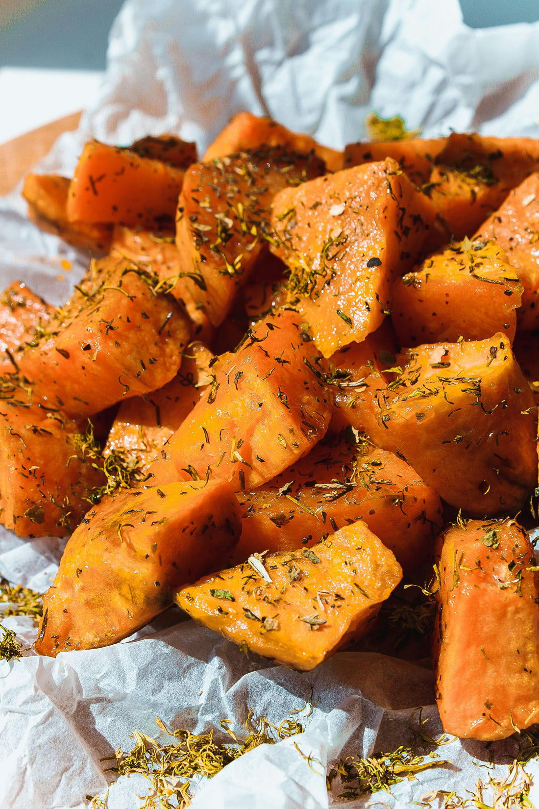 Vanilla Roasted Sweet Potatoes
